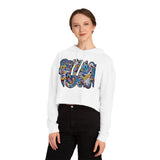 Cascading Grace Women’s Cropped Hooded Sweatshirt