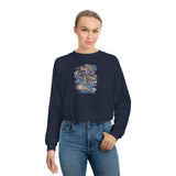 Cascading Grace Women's Cropped Fleece Pullover