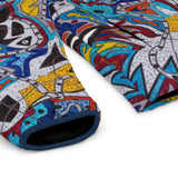 Cascading Grace Men's Puffer Jacket (AOP)