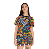 Rainbow Soul Women's Short Pajama Set (AOP)