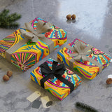 Multidimensional 100% Organic Gift Wrapping Paper Rolls, 1pc