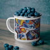 Cascading Grace 100% Organic Enamel Camping Mug