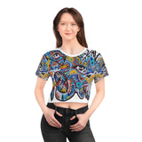 Cascading Grace AOP Crop Tee