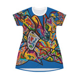 Rainbow Soul All Over Print T-Shirt Dress