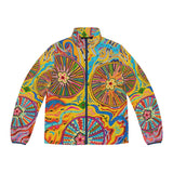 Multidimensional Men's Puffer Jacket (AOP)