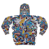 Cascading Grace AOP Unisex Zip Hoodie