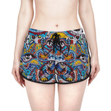 Cascading Grace Women's Relaxed Shorts (AOP)