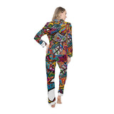Rainbow Soul Women's Satin Pajamas (AOP)