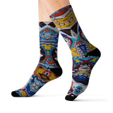 Cascading Grace Sublimation Socks
