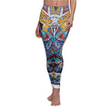 Cascading Grace Women's Cut & Sew Casual Leggings