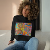 Multidimensional Crop Hoodie