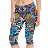 Cascading Grace Women's Capri Leggings