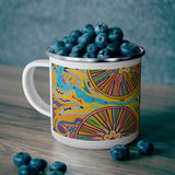 Multidimensional 100% Organic Enamel Camping Mug