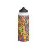 Multidimensional Stainless Steel Water Bottle, Standard Lid