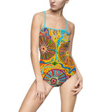 Multidimensional Women's One-piece Swimsuit