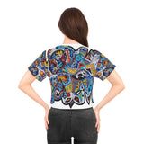 Cascading Grace AOP Crop Tee