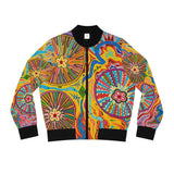 Multidimensional Women's Bomber Jacket (AOP)