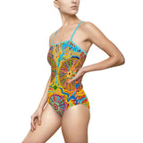 Multidimensional Women's One-piece Swimsuit