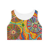 Multidimensional Sports Bra (AOP)