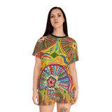 Multidimensional Women's Short Pajama Set (AOP)