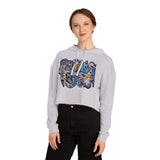 Cascading Grace Women’s Cropped Hooded Sweatshirt