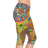 Multidimensional Women's Capri Leggings