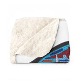 Cascading Grace Sherpa Fleece Blanket