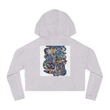 Cascading Grace Women’s Cropped Hooded Sweatshirt