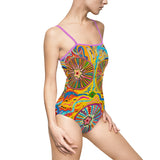 Multidimensional Women's One-piece Swimsuit