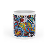 Cascading Grace Heart-Shaped Mug