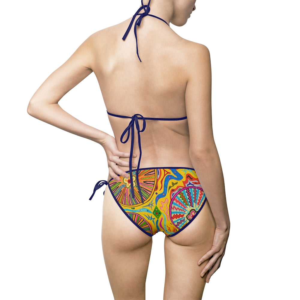 Multidimensional Women's Bikini Swimsuit