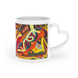 Spirit Dance Heart-Shaped Mug