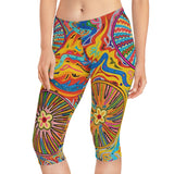 Multidimensional Women's Capri Leggings