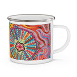 Multidimensional 100% Organic Enamel Camping Mug