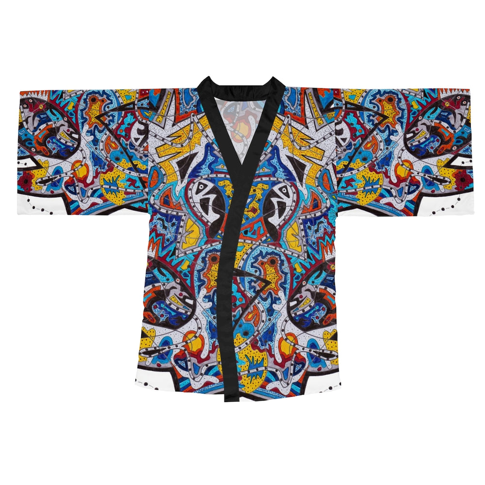 Cascading Grace Long Sleeve Kimono Robe