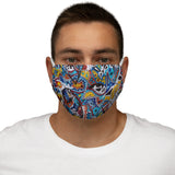 Cascading Grace Snug-Fit Polyester Face Mask