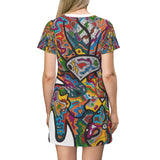 Rainbow Soul All Over Print T-Shirt Dress
