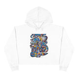 Cascading Grace Crop Hoodie