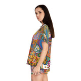 Freedom Women's Short Pajama Set (AOP)