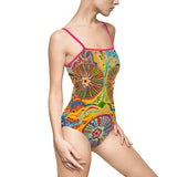Multidimensional Women's One-piece Swimsuit