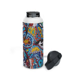 Cascading Grace Stainless Steel Water Bottle, Standard Lid