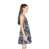 Cascading Grace Girls' Sleeveless Sundress (AOP)