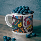 Rainbow Soul 100% Organic Enamel Camping Mug