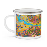 Multidimensional 100% Organic Enamel Camping Mug