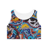 Cascading Grace Sports Bra (AOP)