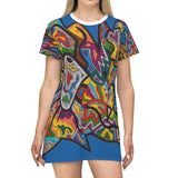 Rainbow Soul All Over Print T-Shirt Dress