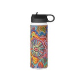 Multidimensional Stainless Steel Water Bottle, Standard Lid