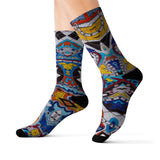 Cascading Grace Sublimation Socks