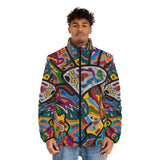 Rainbow Soul Men's Puffer Jacket (AOP)