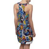 Cascading Grace Women's Cut & Sew Racerback Dress